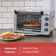 Black + Decker Countertop Convection Toaster Oven Stainless Steel