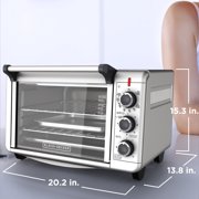 Load image into Gallery viewer, BLACK+DECKER Convection Countertop Oven, Stainless Steel, TO3000G